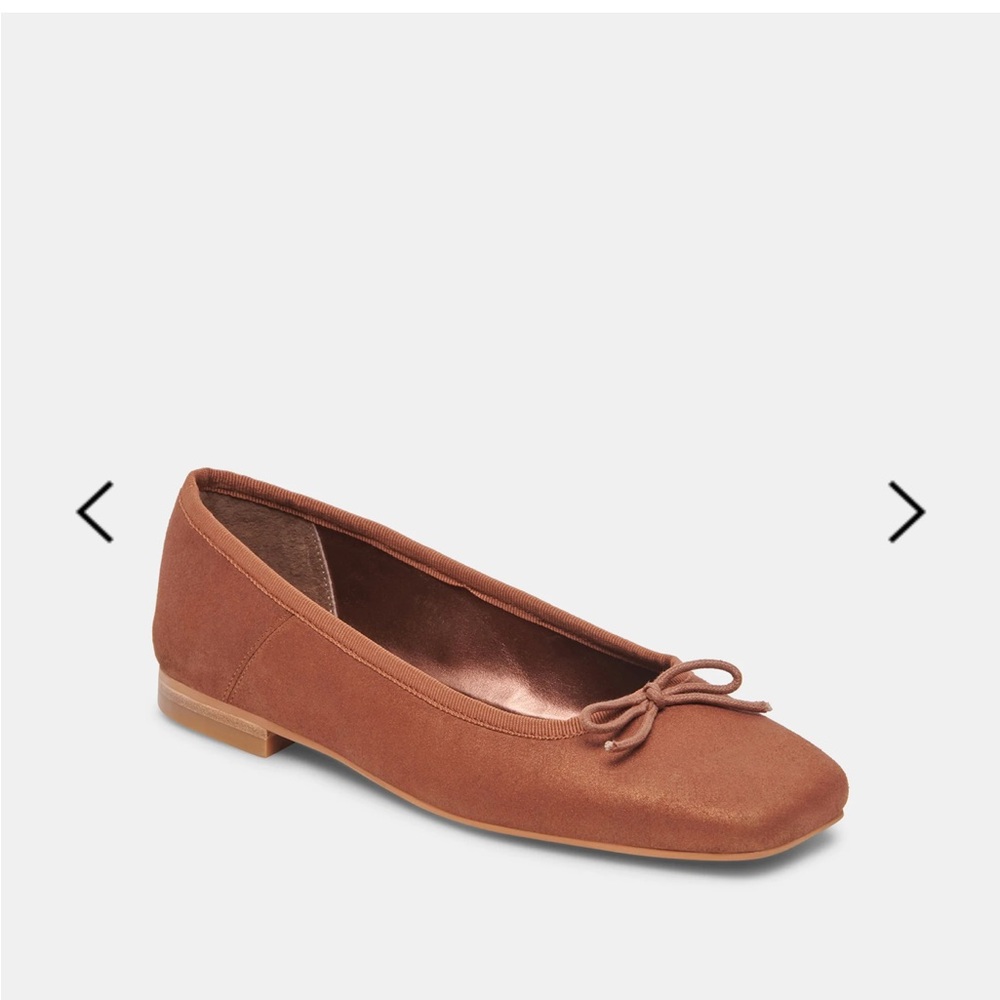NIB Dolce Vita Anisa Copper Metallic Ballet Flats - Picture 2 of 12